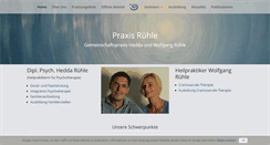 Desktop Screenshot of praxisruehle.de