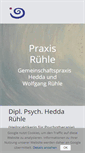 Mobile Screenshot of praxisruehle.de